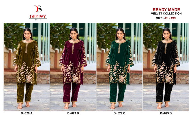 D 629 A To D By Deepsy Velvet Top With Bottom Suppliers In India